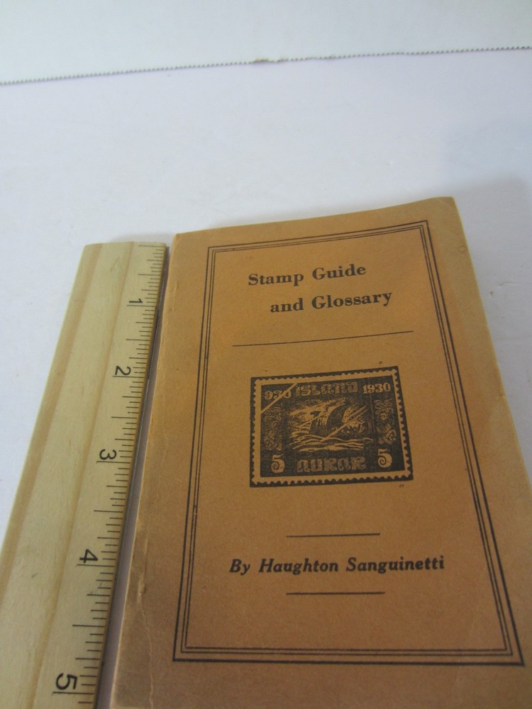 1936 Stamp Guide & Glossary-Haugten Sanguinetti- (281BK)