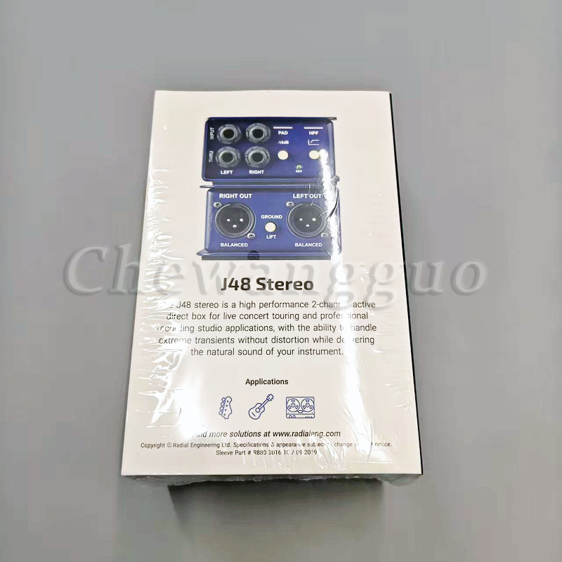 1Set Radial Engineering J48 Active 48V Phantom Powered Direct Box Free Shipping