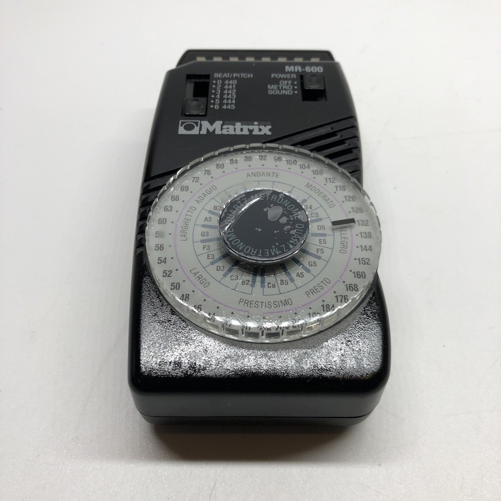 Matrix MR-600 Quartz Metronome w/ LED Pendulum Simulation & Down Beat Accent