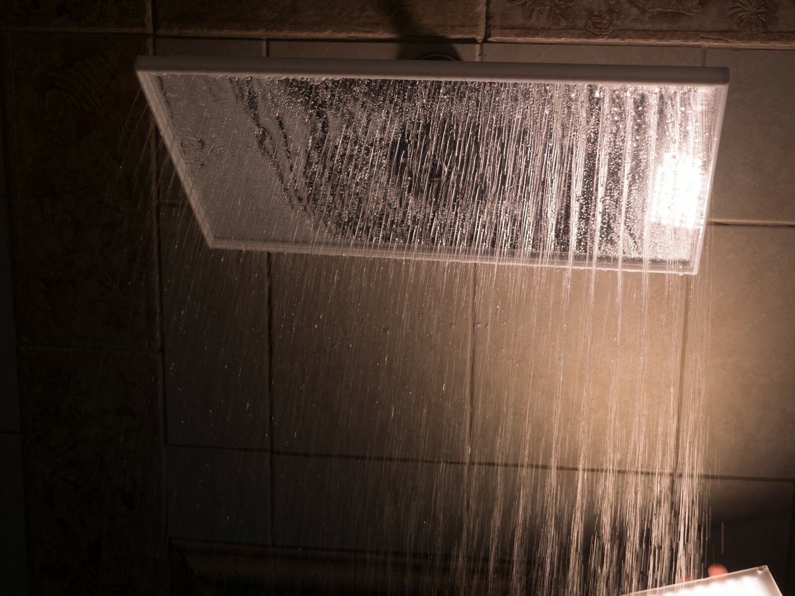 Large MIRROR Shower Head - Luxury Firm Pressure Rainfall Showerhead - NEW