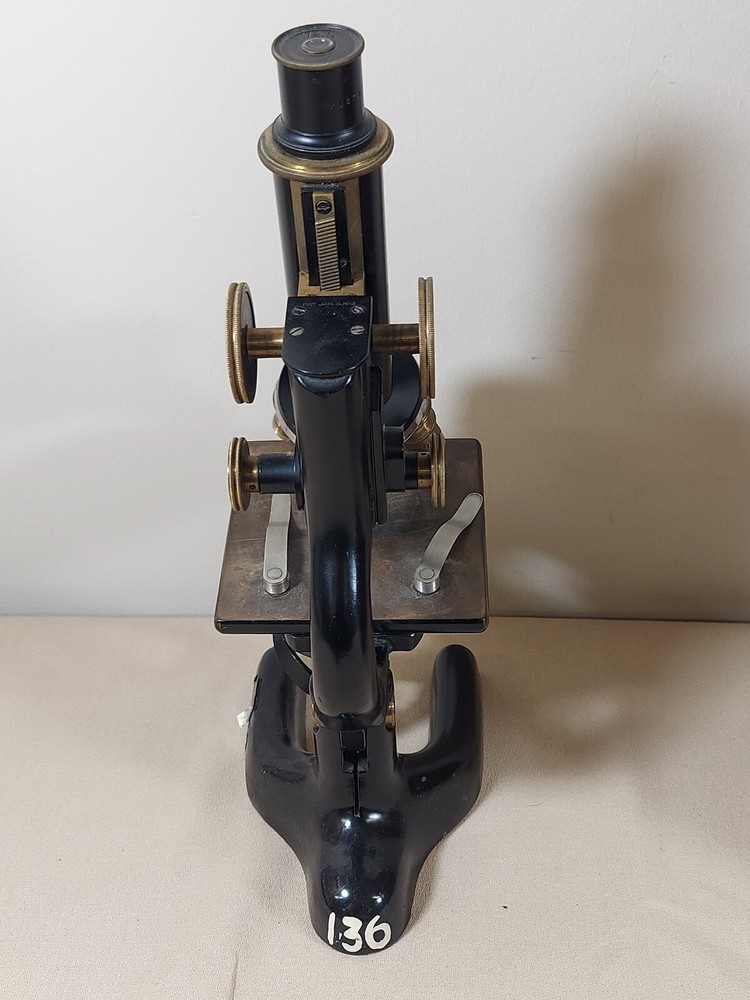 Antique 1915 Bausch&Lomb Optical Microscope With Box