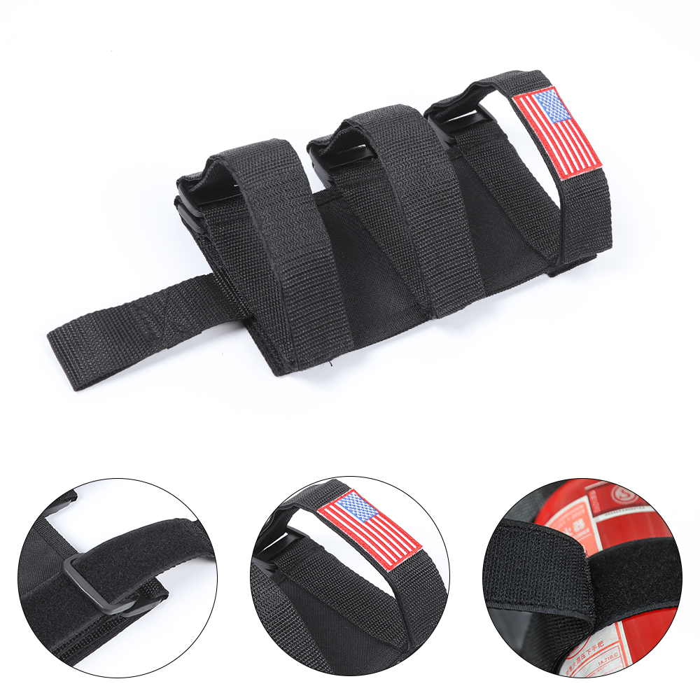 1x Roll Bar Fire Extinguisher Holder Mount Bracket Adjustable for Jeep Wrangler