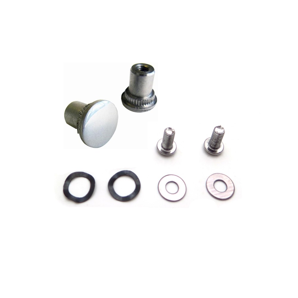 Chrome Detachable Latch Kit Nut/Bolt/Stud with Bolt Washers for Harley Davidson