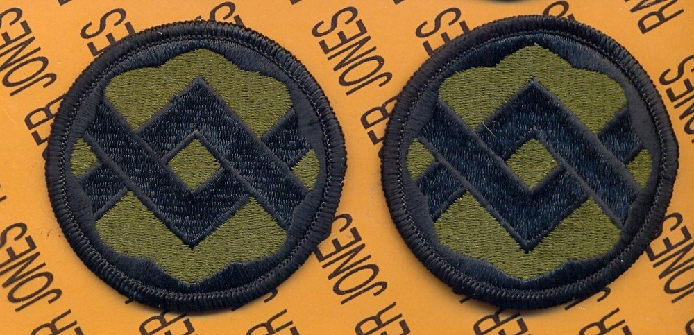 US Army 32nd Support Command OD Green & Black uniform patch m/e