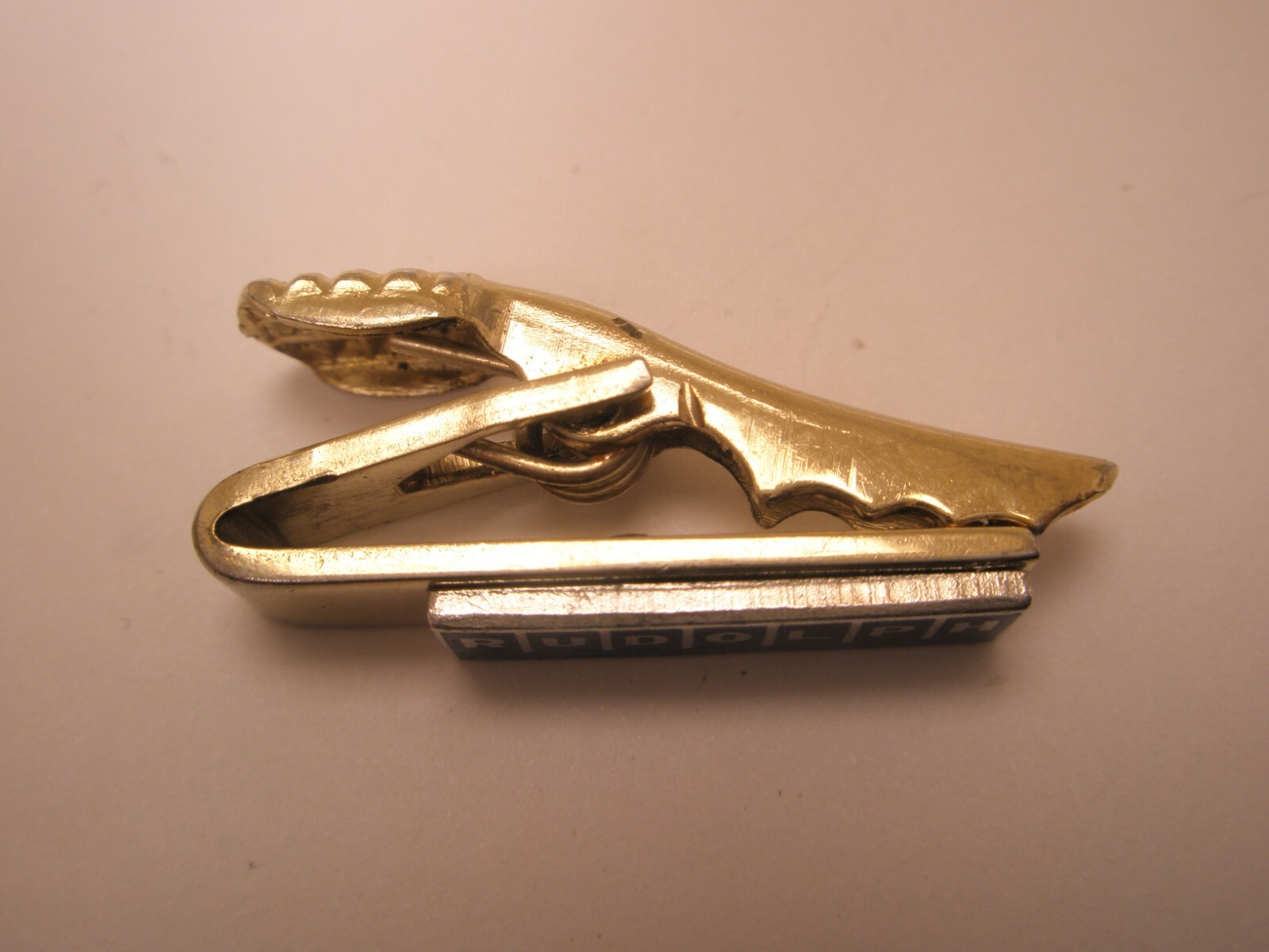 Rudolph Logo Vintage TINY SMALL Tie Bar Clip industries business corporation