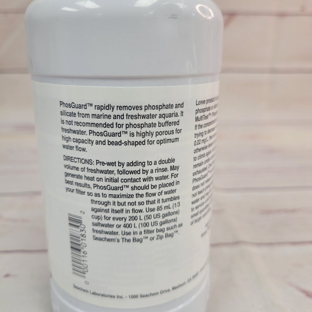 Seachem PhosGuard 500mL - Phosphate & Silicate Remover - NEW!