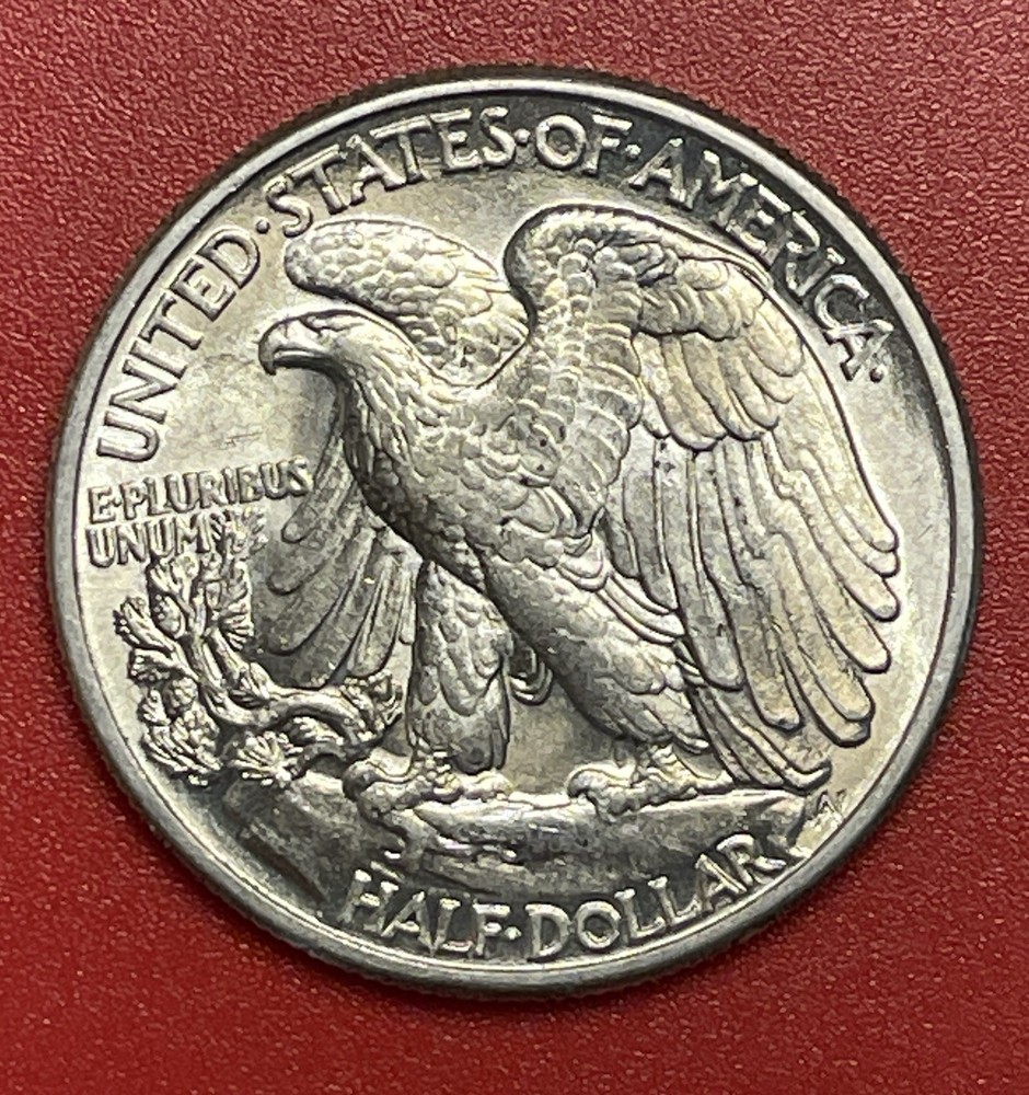 1945 P Walking Liberty Silver Half Dollar, Gem Uncirculated.