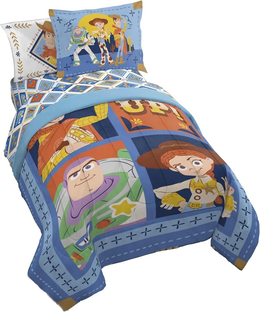 Blue Toy Story Bedding Set - Soft Microfiber Material