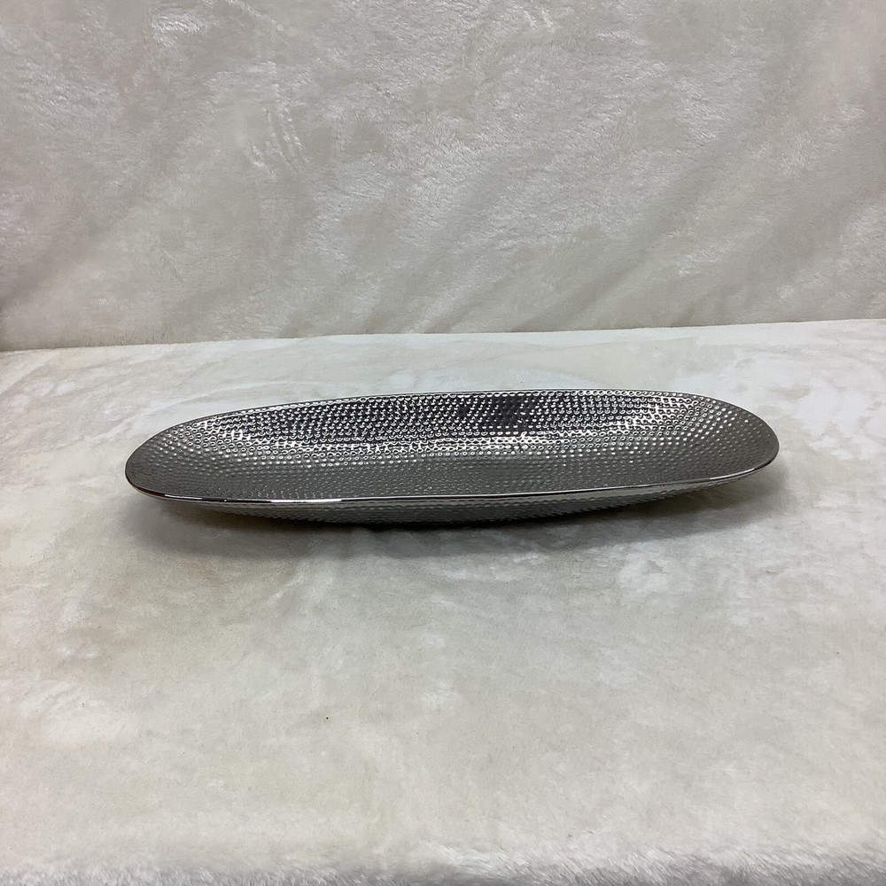 Helio Ceramic Platter By Torre & Tagus- Ceramic Silver