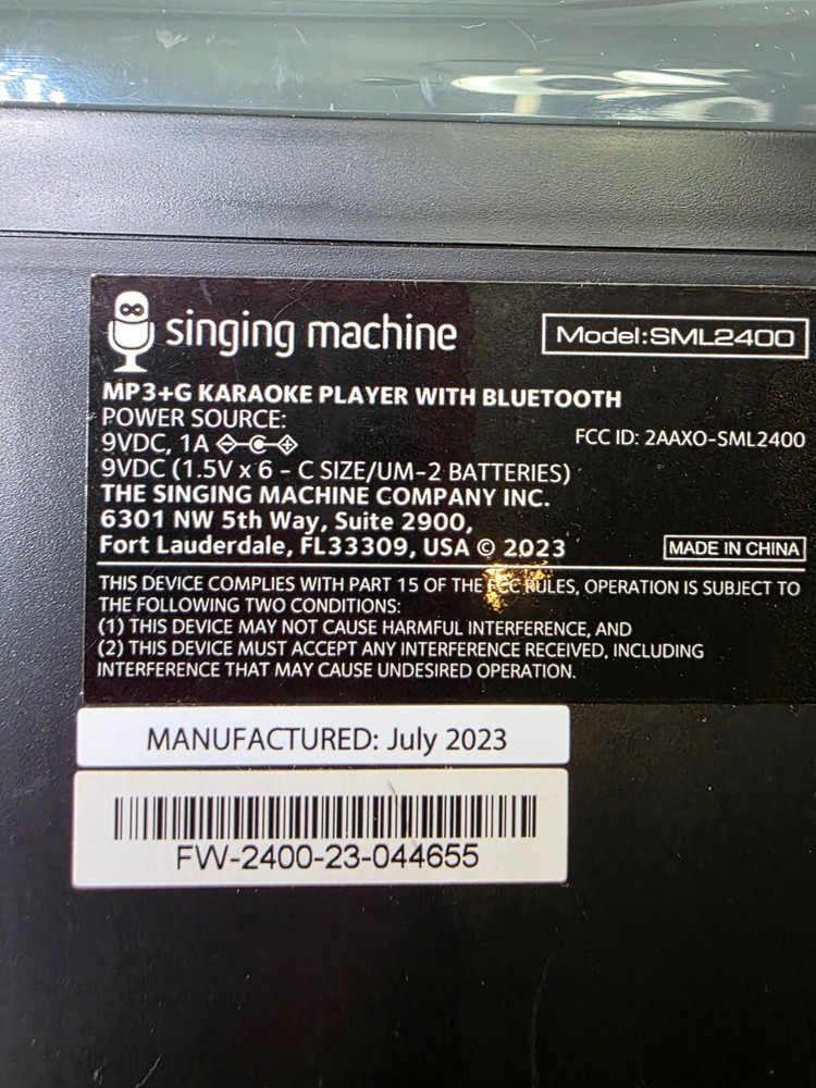 The Singing Machine SML2400 Groove
