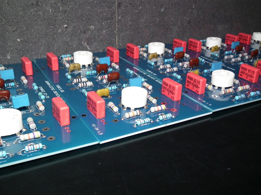 DYNACO ST-70 6GH8 Stuffed Driver board PC-3 PCB + matched pair 6GH8A EI Philips
