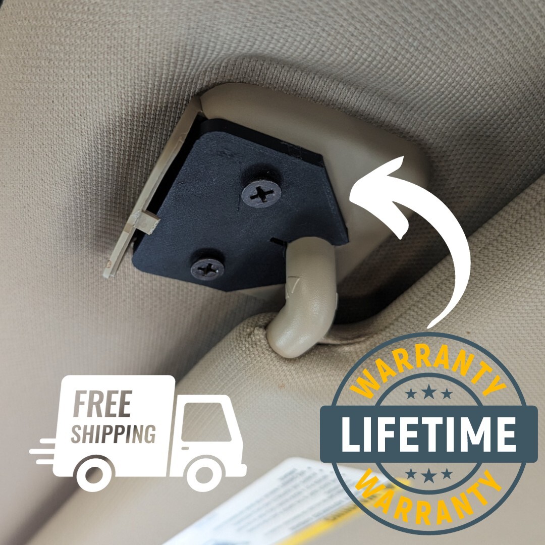 Black Sun Visor Repair Kit Dodge RAM 1500 Trucks 2019-2024