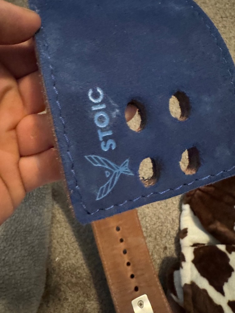 stoic lever belt blue 33-36 belly