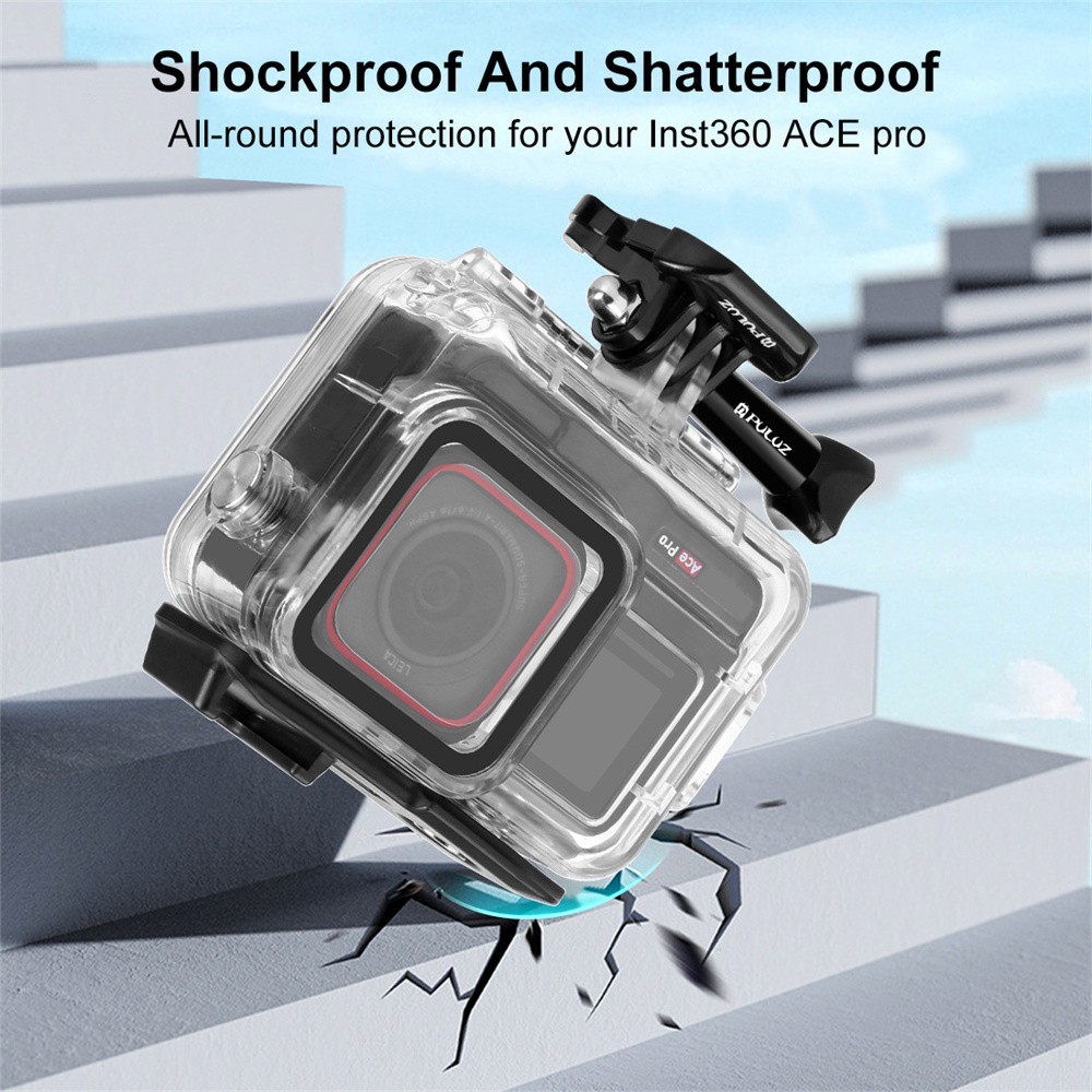 60M Underwater Camera Waterproof Case Diving Accessory for Insta360 Ace Pro