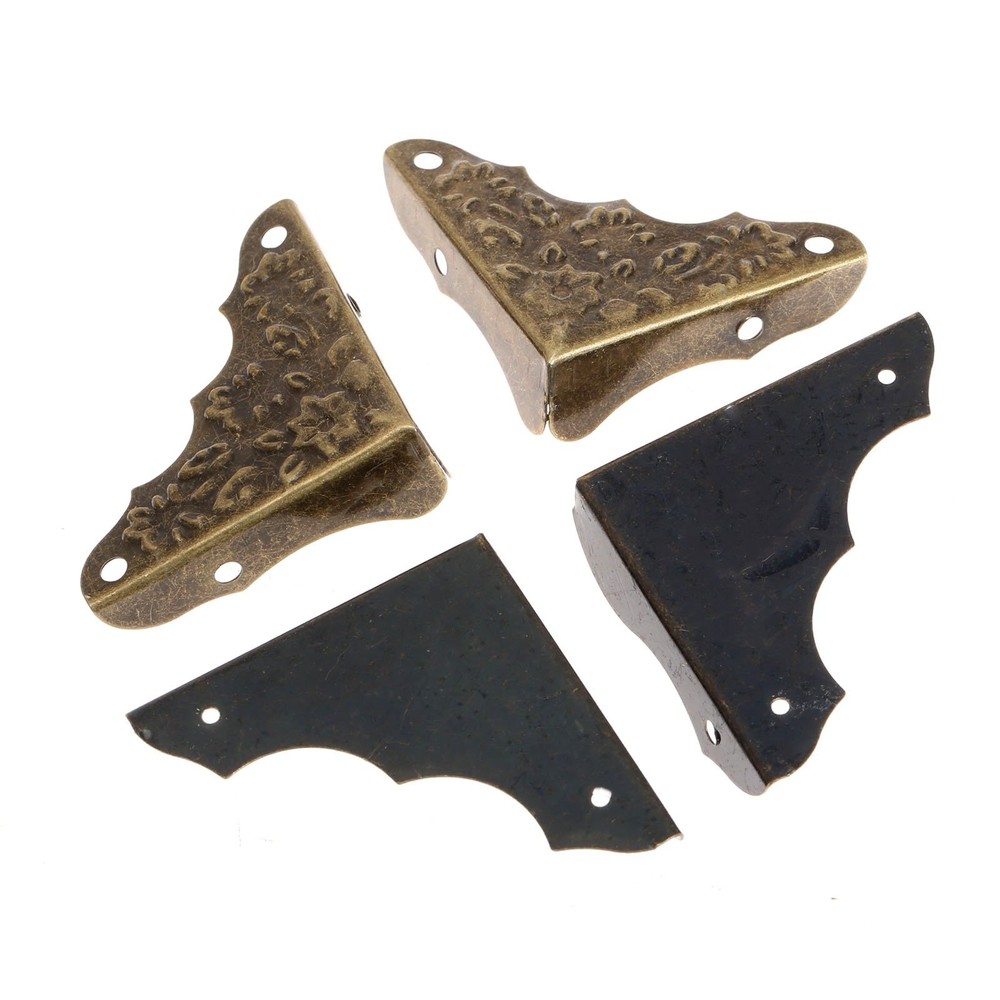 Antique Corner Border Jewelry Box Frame Protector Guard Decor Hardware 12PCS/SET