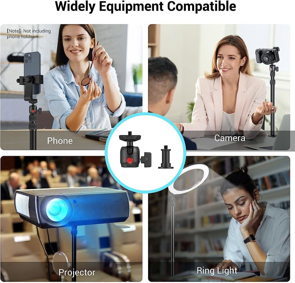SmallRig Camera Desk Mount Table Stand 15"-35" with 1/4" Ball Head for Camera