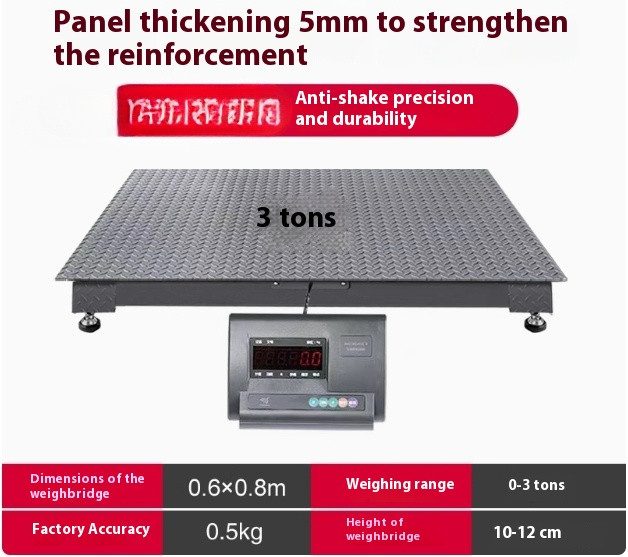 Floor Scale Panel Factory Logistics Small Floor Scale Electronic Weighing