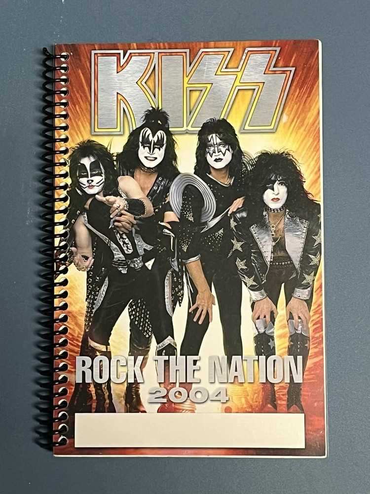 KISS 2004 ROCK THE NATION TOUR Management Itinerary Book Vintage RARE