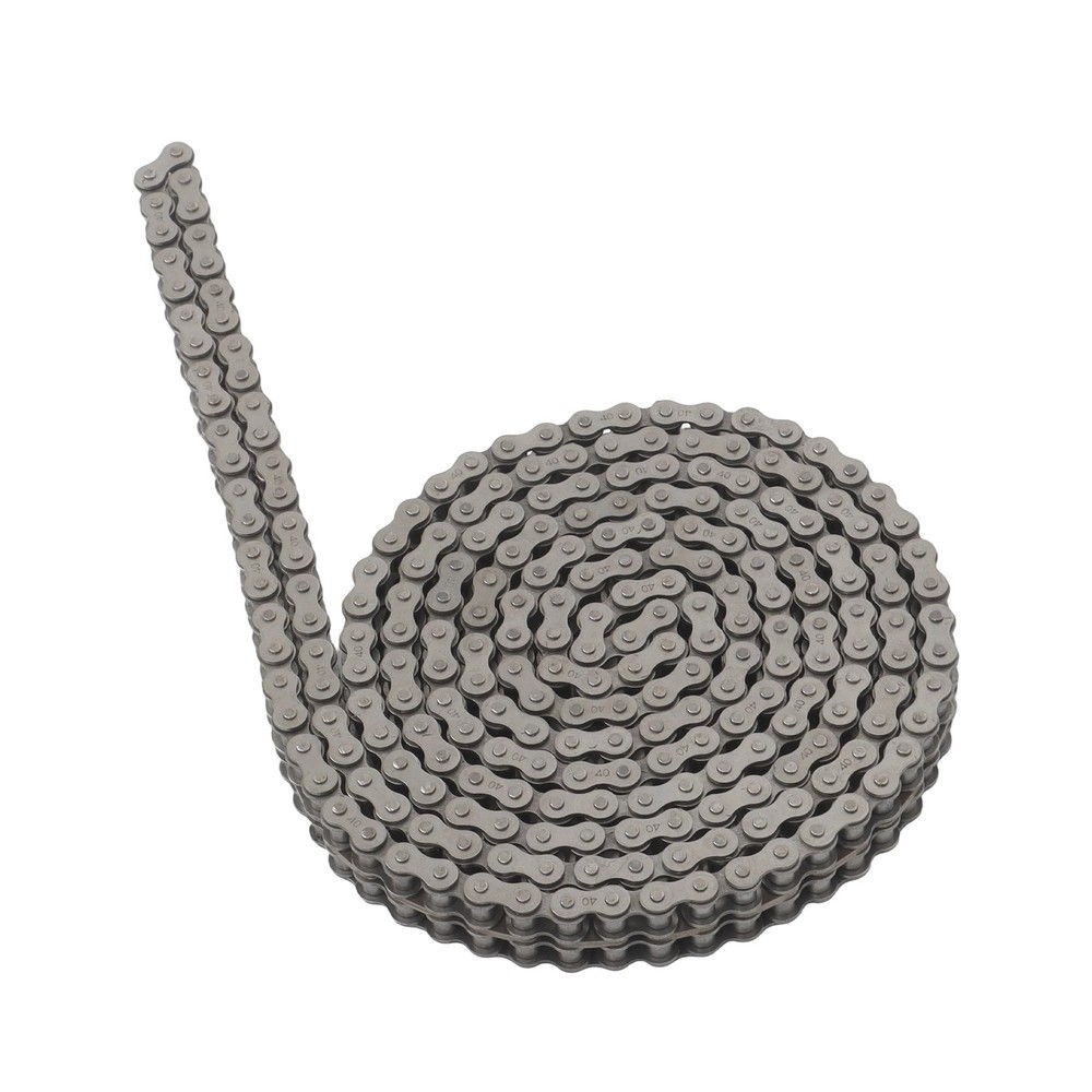 #40-2 Duplex Roller Chain 10 Ft Double Strand with 2 Connecting Links