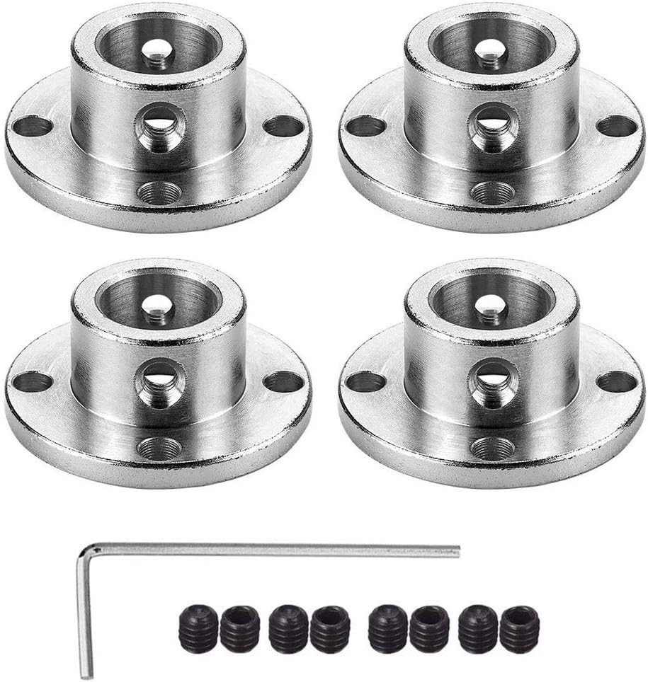 4Pcs 12Mm Flange Coupling Connector, Rigid Guide Model Coupler Accessory, Shaft