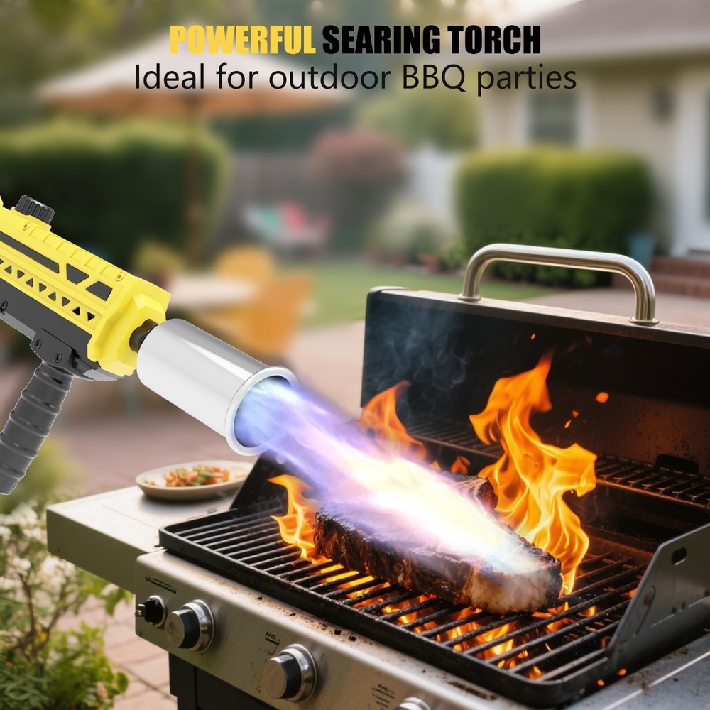 Professional-Grade Propane Torch with Adjustable Flame for BBQ & Cooking