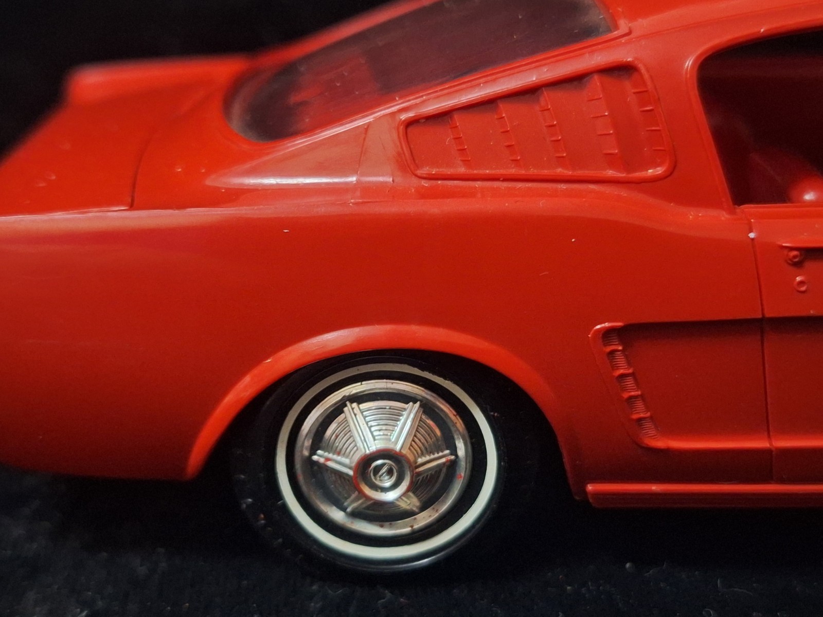 Vintage 1965 AMT Red FORD MUSTANG FASTBACK Dealer Promotional Plastic Model Car