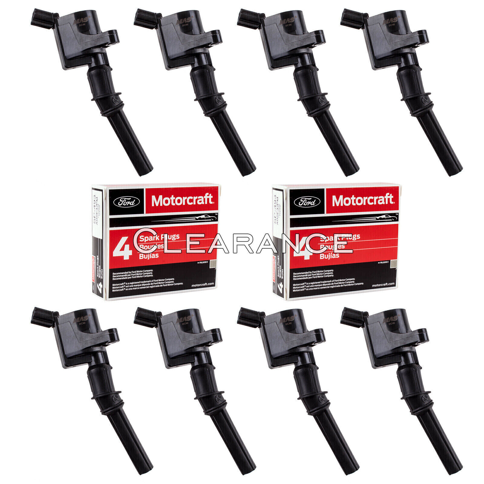Ignition coil DG508 & Motorcraft Spark Plug SP479 for Ford F150 4.6L 5.4L FD503