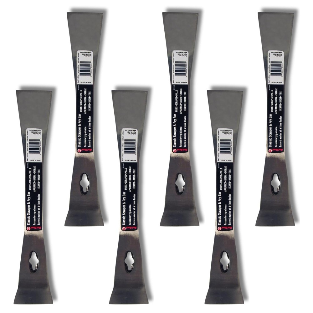 Red Devil 4050CL Classic Scrape & Pry Bar - Heavy-Duty Multi-Purpose Tool, Ha...