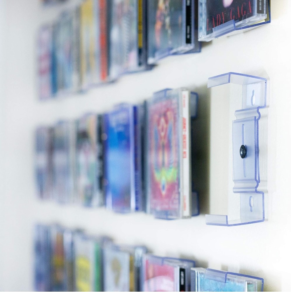 3-Pack Invisible CD Mounts: Adjustable Clear Display for Stylish Home Decor