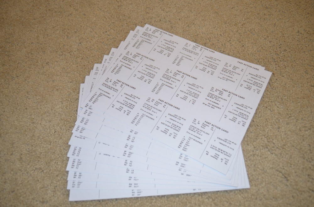 Fast Action Deck for Statis Pro Baseball