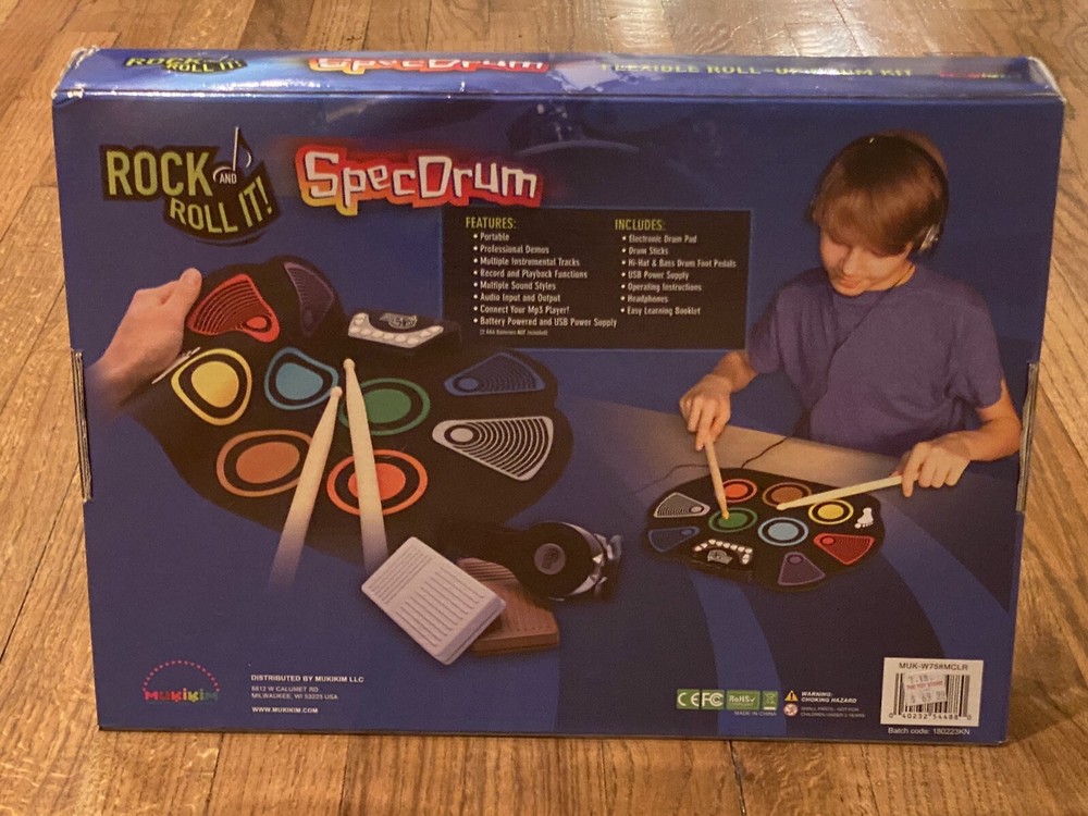 New Rock And Roll It - CodeDrum Flexible Roll Up Color Coded Electric Drum Kit