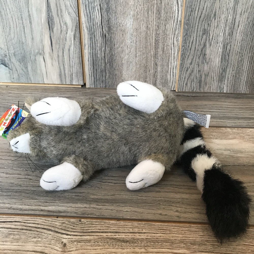 Vintage 2002 Zoona Ringtail Cat Plush With Tags! EXCELLENT! 9”