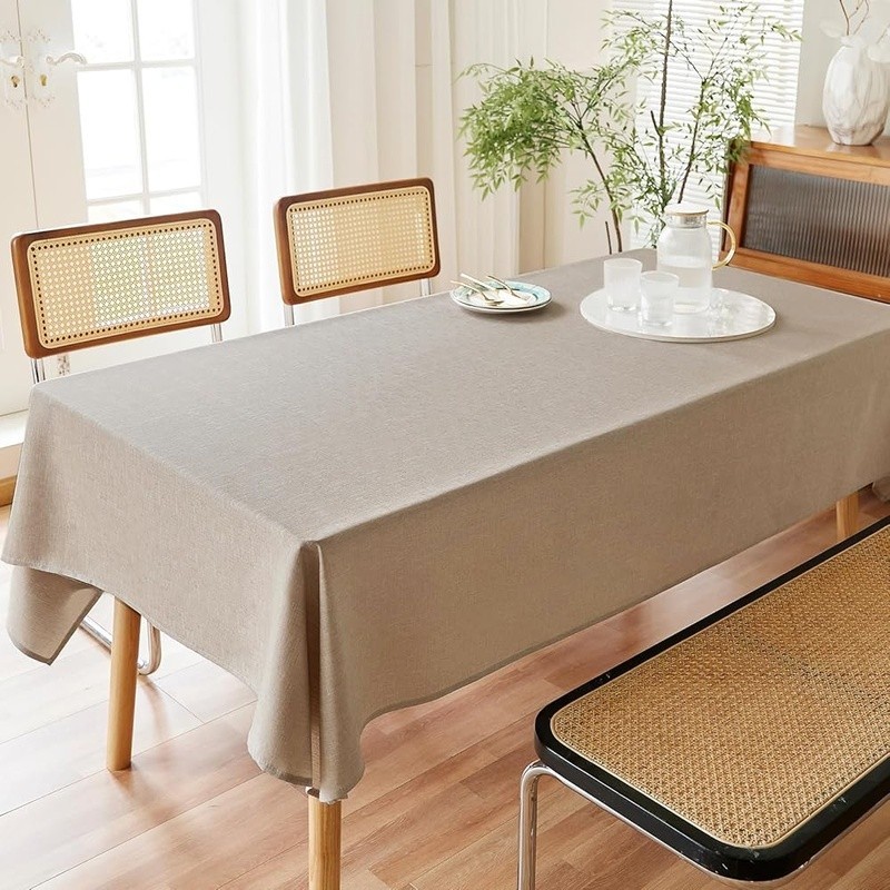 Premium Rectangular Tablecloth Waterproof Durable Washable Dining Parties Events