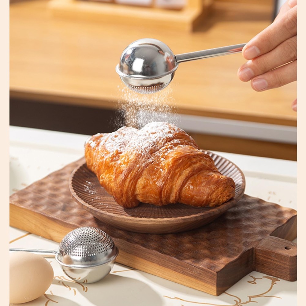Powdered Sugar Shaker Duster Mini Sifter Flour Duster For Bread Baking With 1...