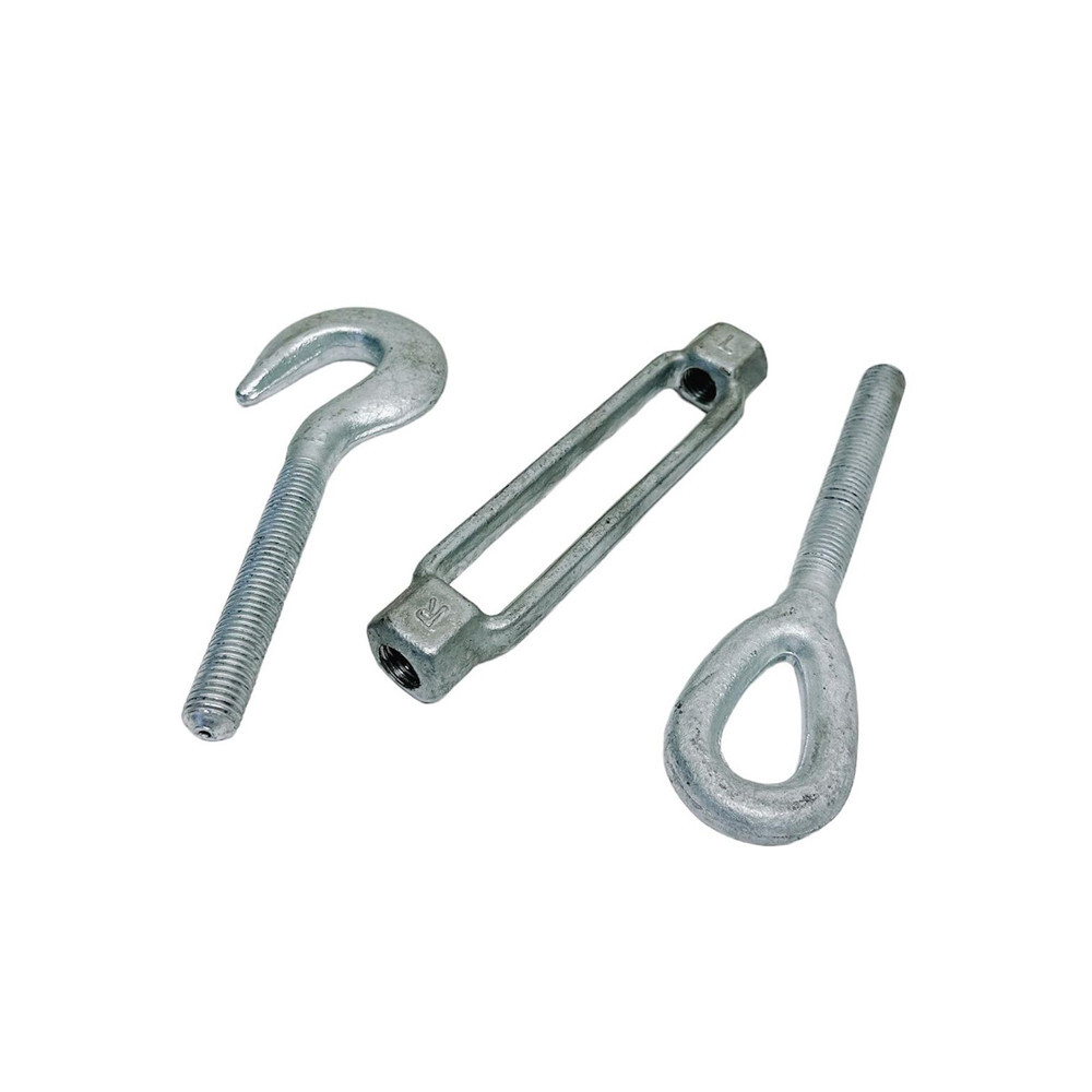 3/4" x 6" Turnbuckle HOOK EYE Pulley Galvanized Drop Forge 3000 Lb Capacity 4Pcs