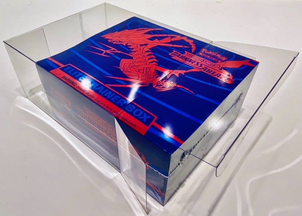 1 Box Protector For POKEMON ELITE TRAINER Boxes. ETB Clear Display Case