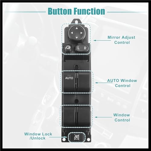 Front Left Driver Side Power Window Switch Fit for Mazda 2 M2 2007-2013