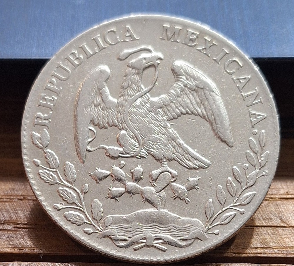 1897 Mexico 8 Reales Silver Coin –Go Mint