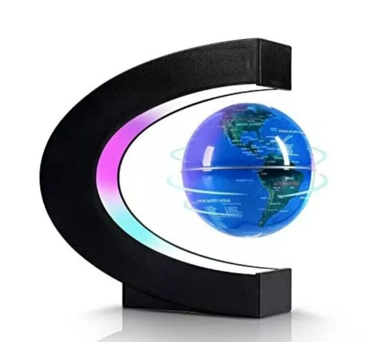 Globe Floating and Rotating in Midair