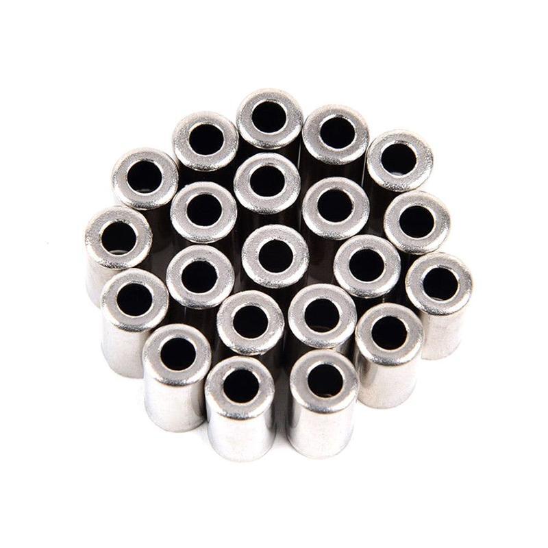 100x Bike Cable End Caps Brake Shifter Cover Housing Ferrules Silver Aluminum