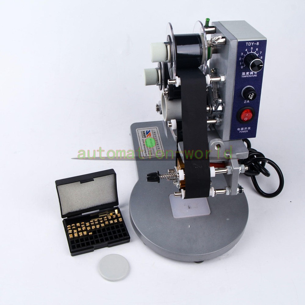 1PCS Stamping Manual Ribbon Coding Machine Date Batch Character Code and Print