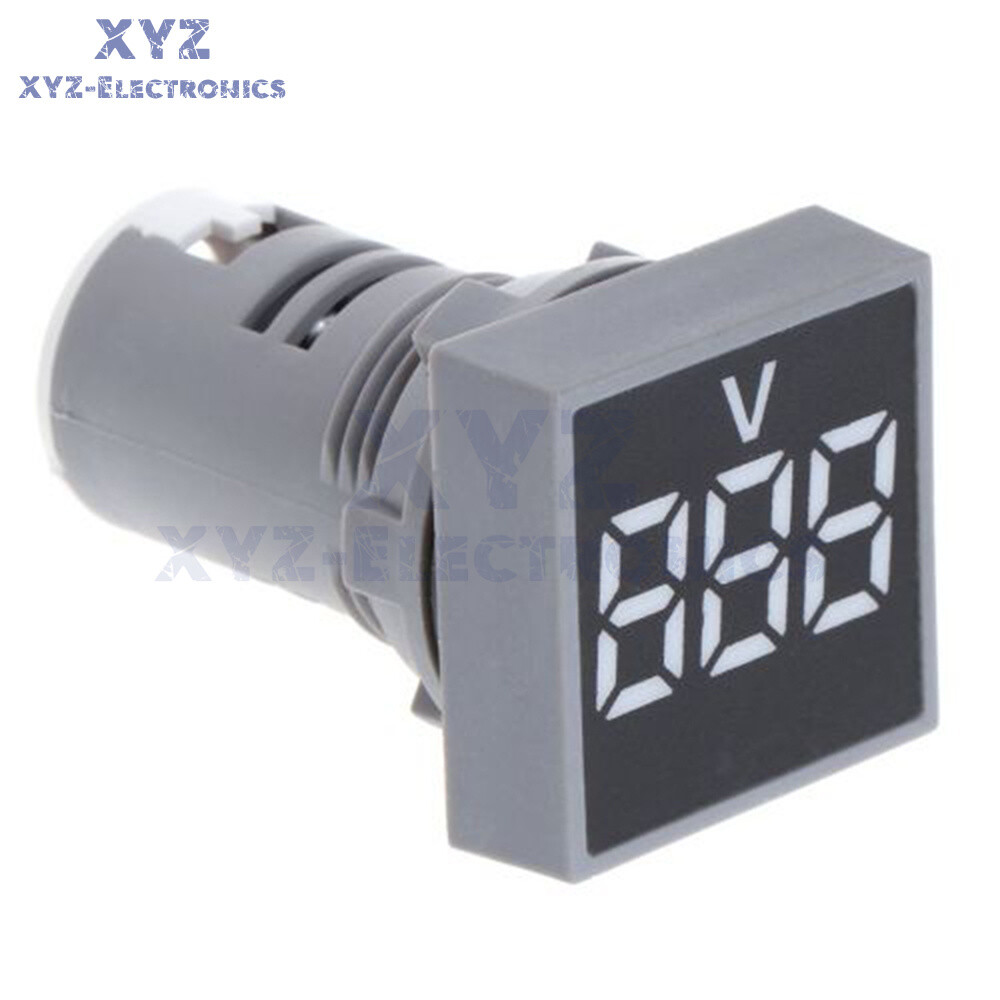 AC20-500V 22mm LED Light Panel Digital Voltage Volt Meter Display Voltmeter