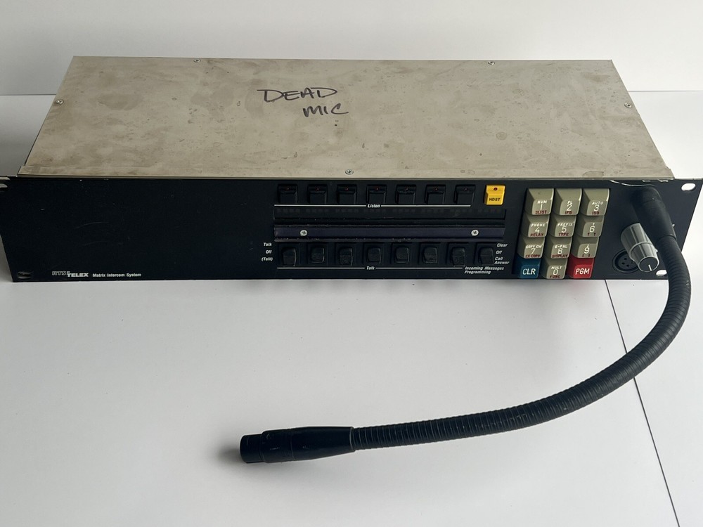 KP 96-5 Telex Matrix Intercom Key Panel Broken For Parts Only