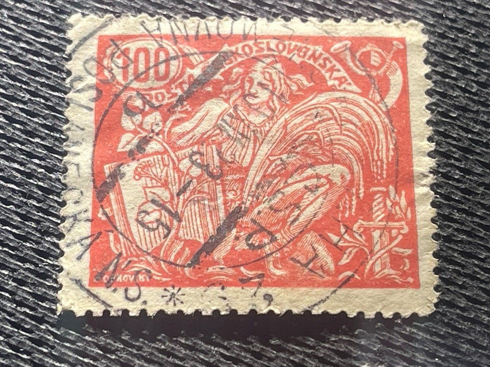 Three Antique Czechoslovakia Stamps Used