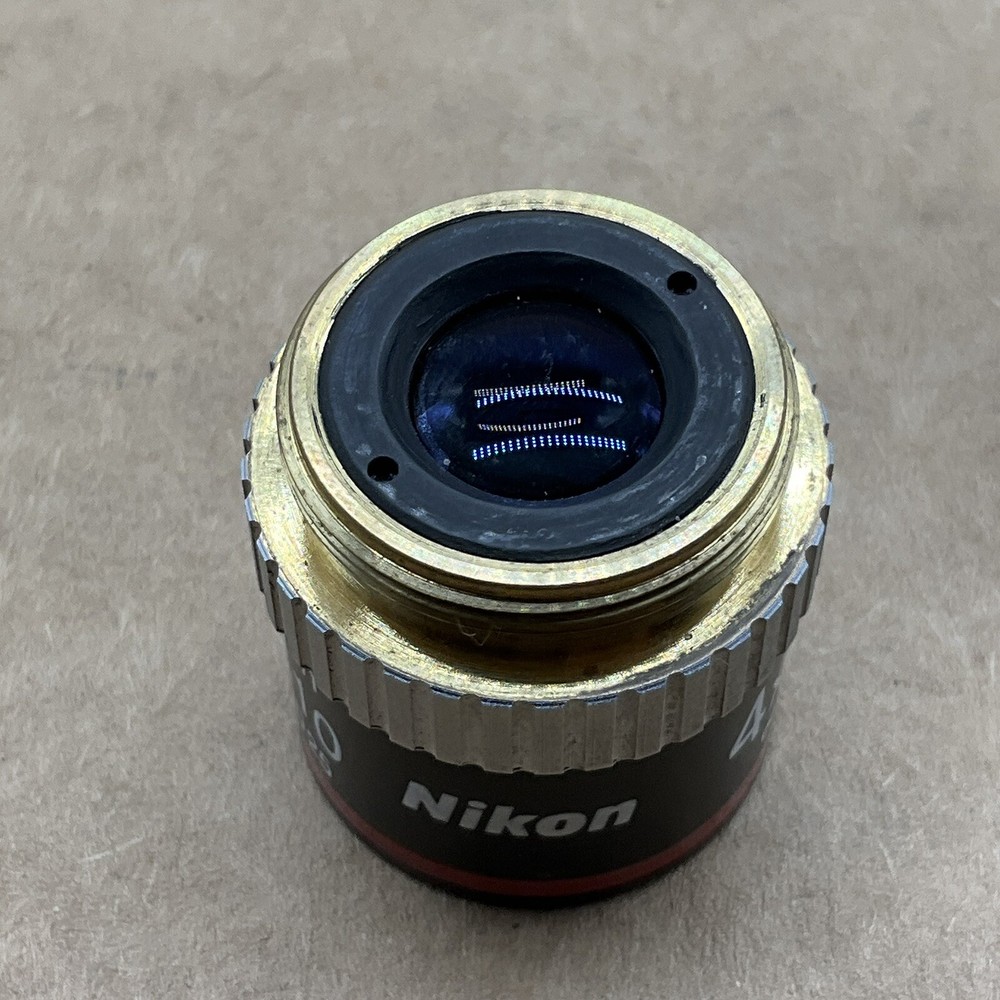 Nikon BE Plan 4x/0.10 ∞/- WD 25 Microscope Objective