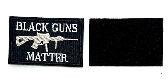 Black Guns Matter Funny Tactical Shooting Airsoft Morale Hook & Loop Patch
