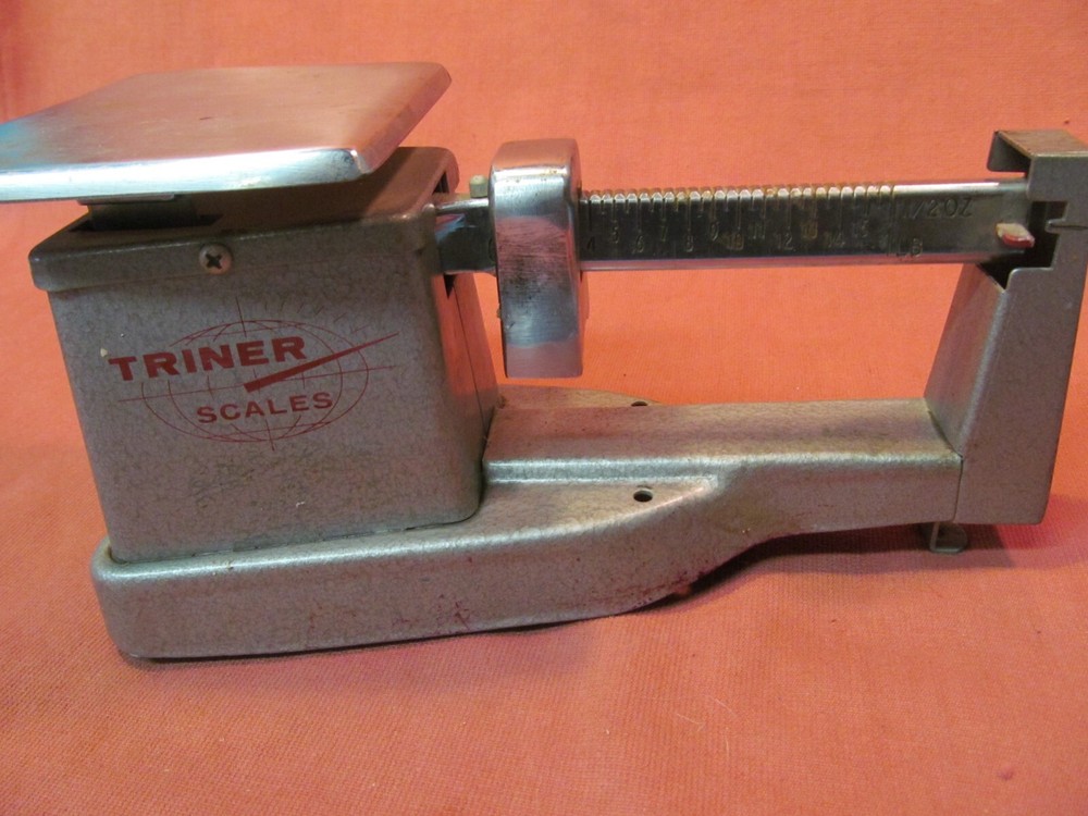 1973 USPS TRINER POSTAL SCALE 1 LB / 16 OZ