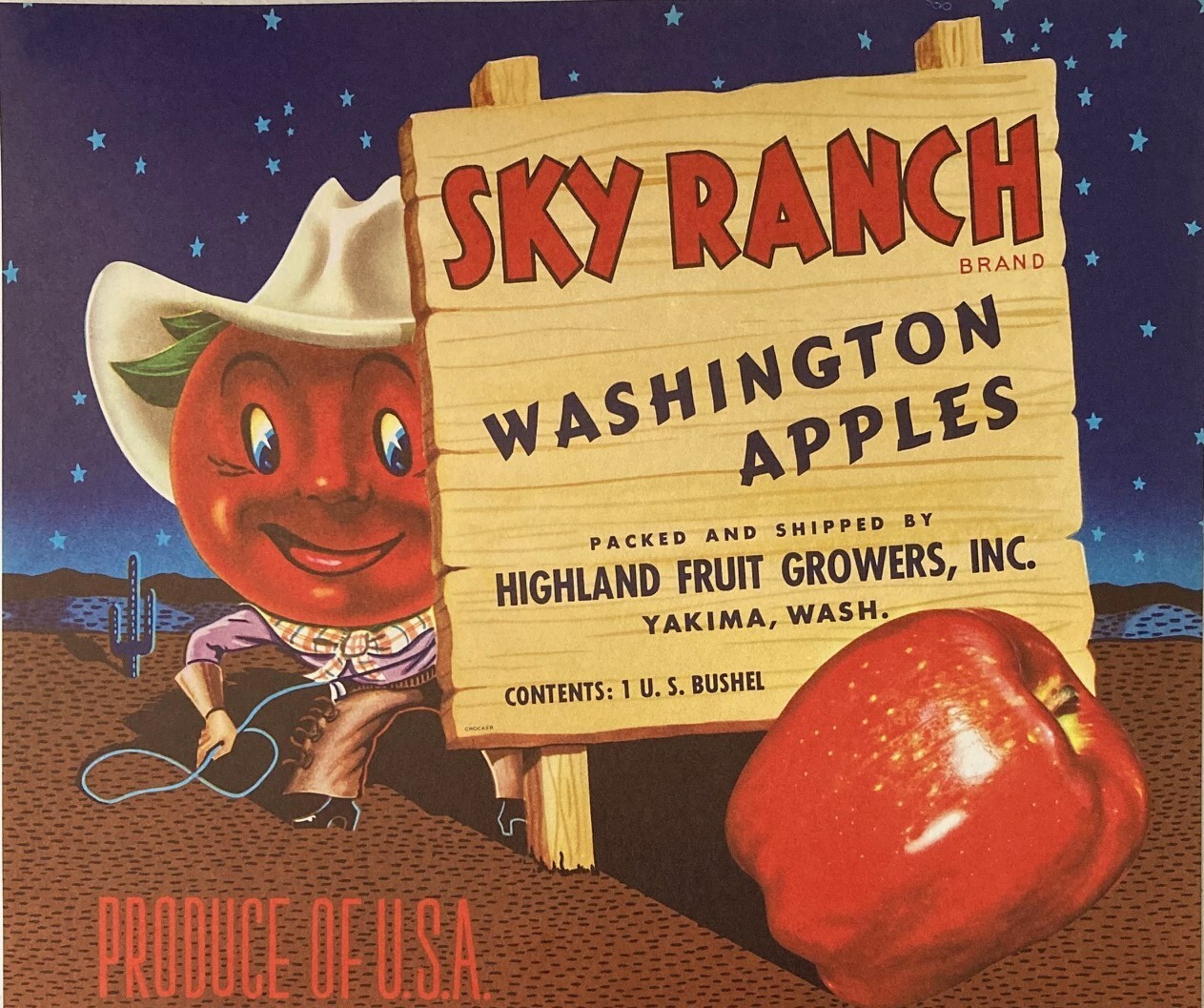 Lot of 10 1940 - 1963 Vintage Unused Crate Labels from various companies. (CLA)