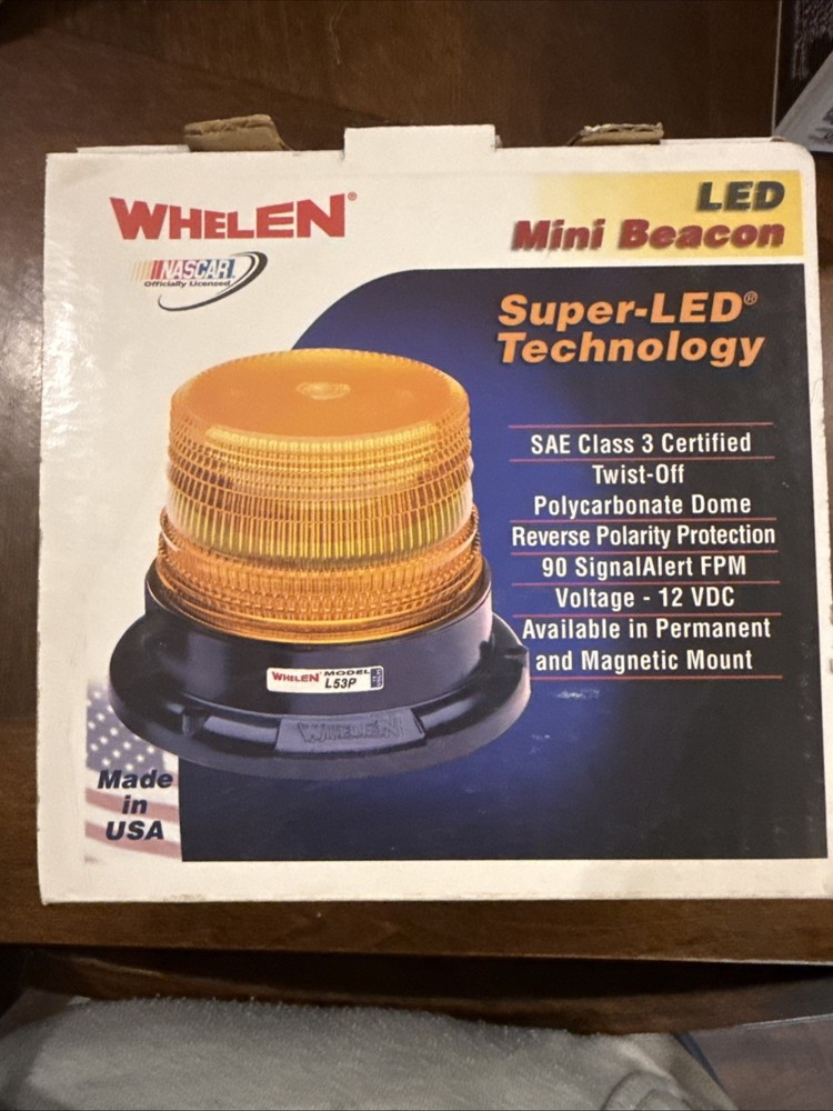 Whelen Beacon Light - Orange Permanent Mount