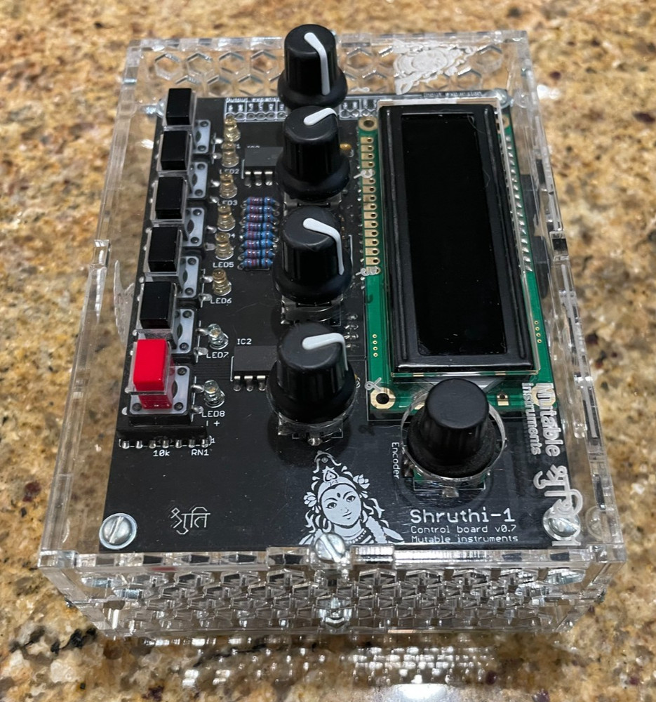 Original Limited Edition Mutable Instruments Shruthi-1 Clear Shruthi PCB cable